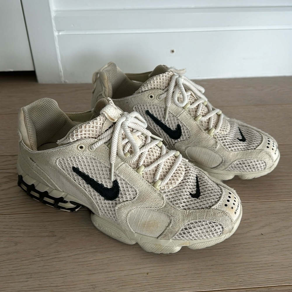 Stüssy x Nike Canvas Low Top Athletic Sneakers